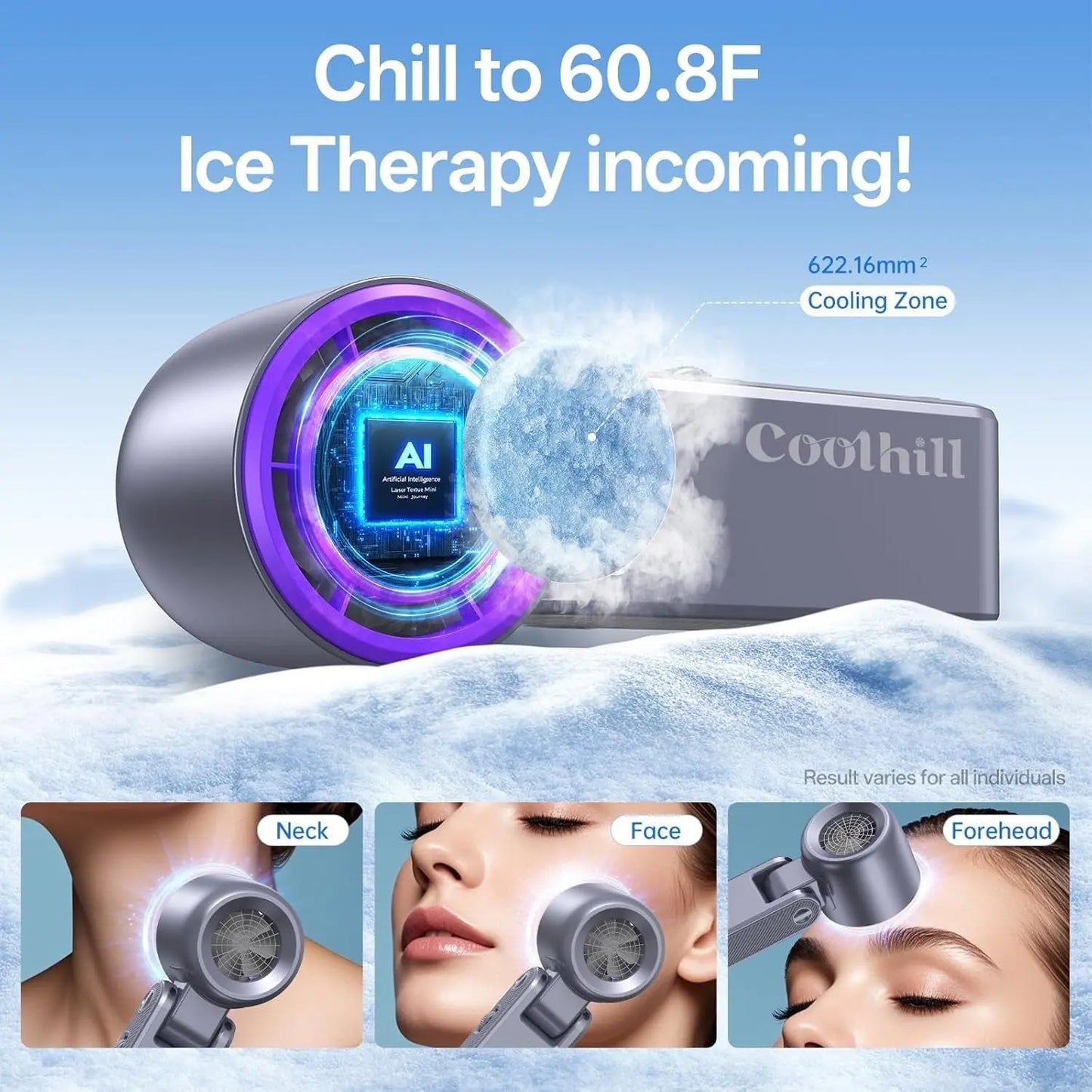 Handheld Portable Fan with Turbo Cooling - Hand Held Fan Rechargeable, 1-199 Speeds, up to 12Hrs Battery Life, Powerful Mini Personal Fan for Travel, Outdoor, Beach & Makeup
